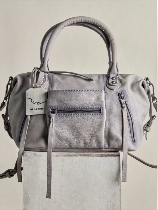 Free People Handbags - NWT Free People Dove Gray Baby Emerson